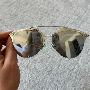 AUTHENTIC DIOR REFLECTED/S 085L ,DC SUP SILVER MIRROR LENS